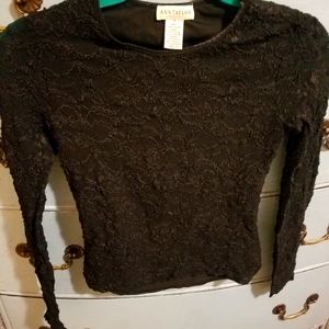Ann Taylor Black Lace Top 🖤